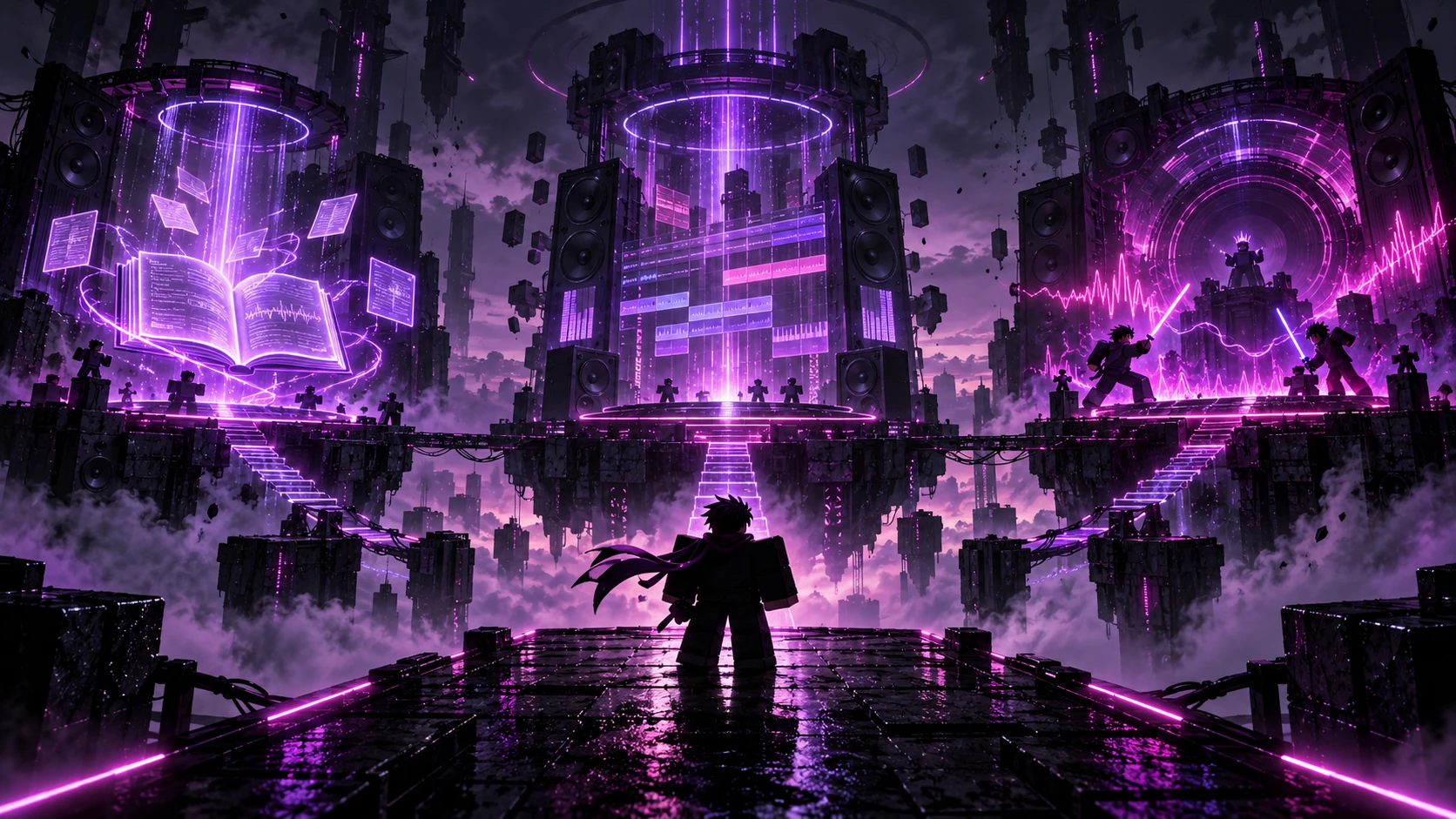 Clarity Over Resonance guide paths and sound battle visual