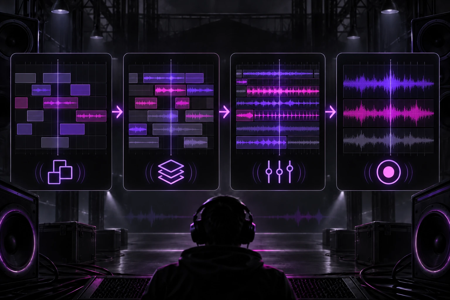 Clarity Over Resonance sound arrangement workflow diagram